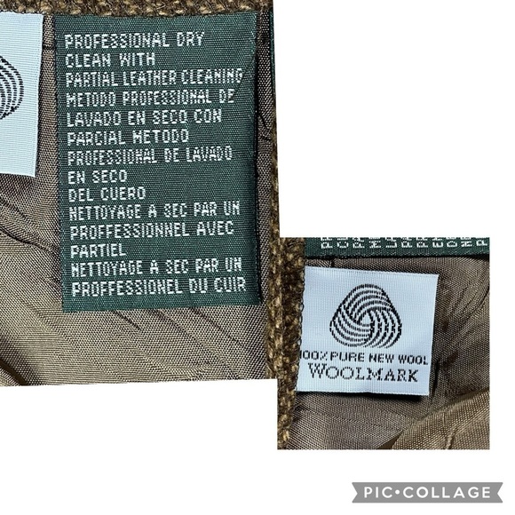 Lauren Ralph Lauren 100% Lambswool Brown Tweed Old Money Pencil Skirt - NWT 12P - Picture 4 of 13